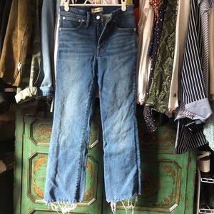 Made well Cali Demi boot jeans with raw hem